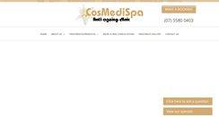 Desktop Screenshot of cosmedispa.com.au