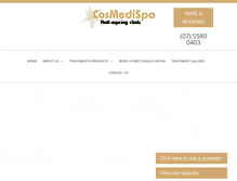 Tablet Screenshot of cosmedispa.com.au